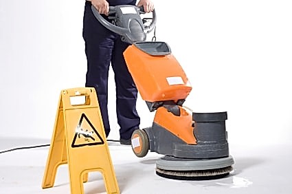 residential cleaning company BENEFITS OF USING A RESIDENTIAL CLEANING COMPANY 1 Perth cleaner using a floor polisher